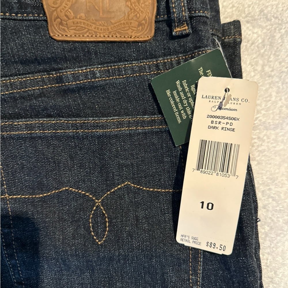 Excellent Ralph Lauren Women's Dark Rinse Straight Jeans